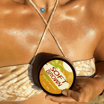 Beach Tanning Cream for Quick Results - Soft Brown