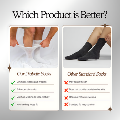 Diabetic Socks - Stimulates Healthy Blood Circulation