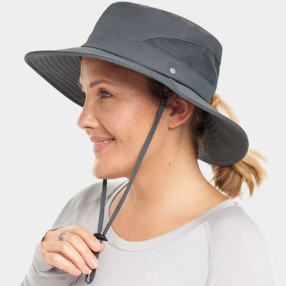 Women's Everyday UV Protection Sun Hat with Ponytail slot for convenience