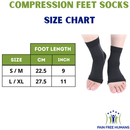 COMPRESSION FEET SOCKS - All Day Wear Socks & Relief for Lower Legs Discomfort