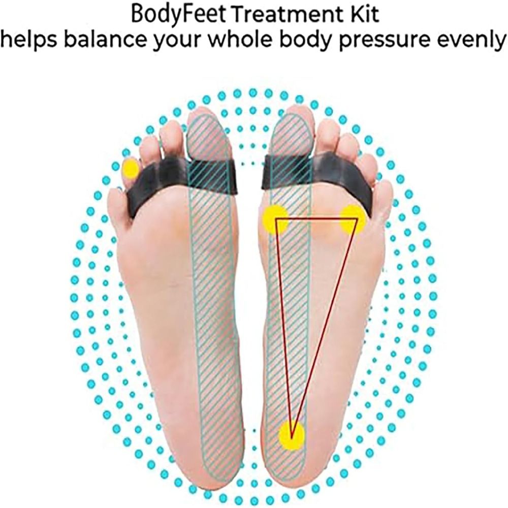 Separatori invisibili per le dita dei piedi in silicone