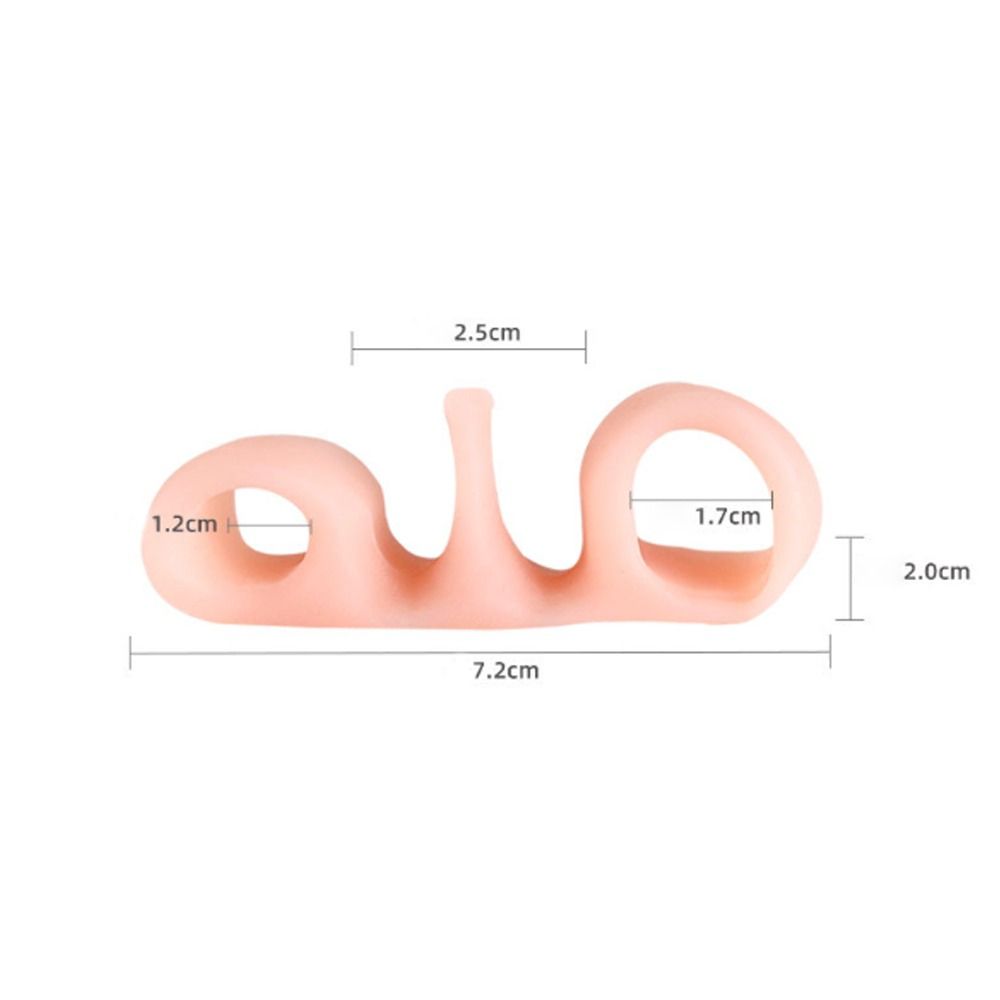 Separatori invisibili per le dita dei piedi in silicone