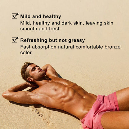 Crème de bronzage de plage pour des résultats rapides - Soft Brown