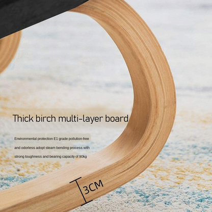 Ergonomischer Kniestuhl aus Holz – Ergonomischer Schaukelhocker für Zuhause und das Büro